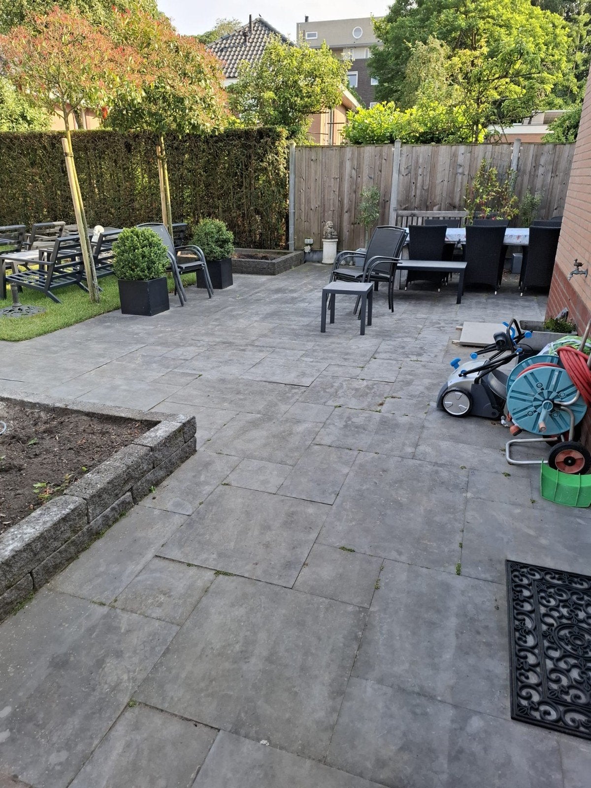 180 m2 Chinees hardsteen terrastegels, Groot Romaans verband, Tuin en Terras, Tegels en Klinkers, Ophalen of Verzenden