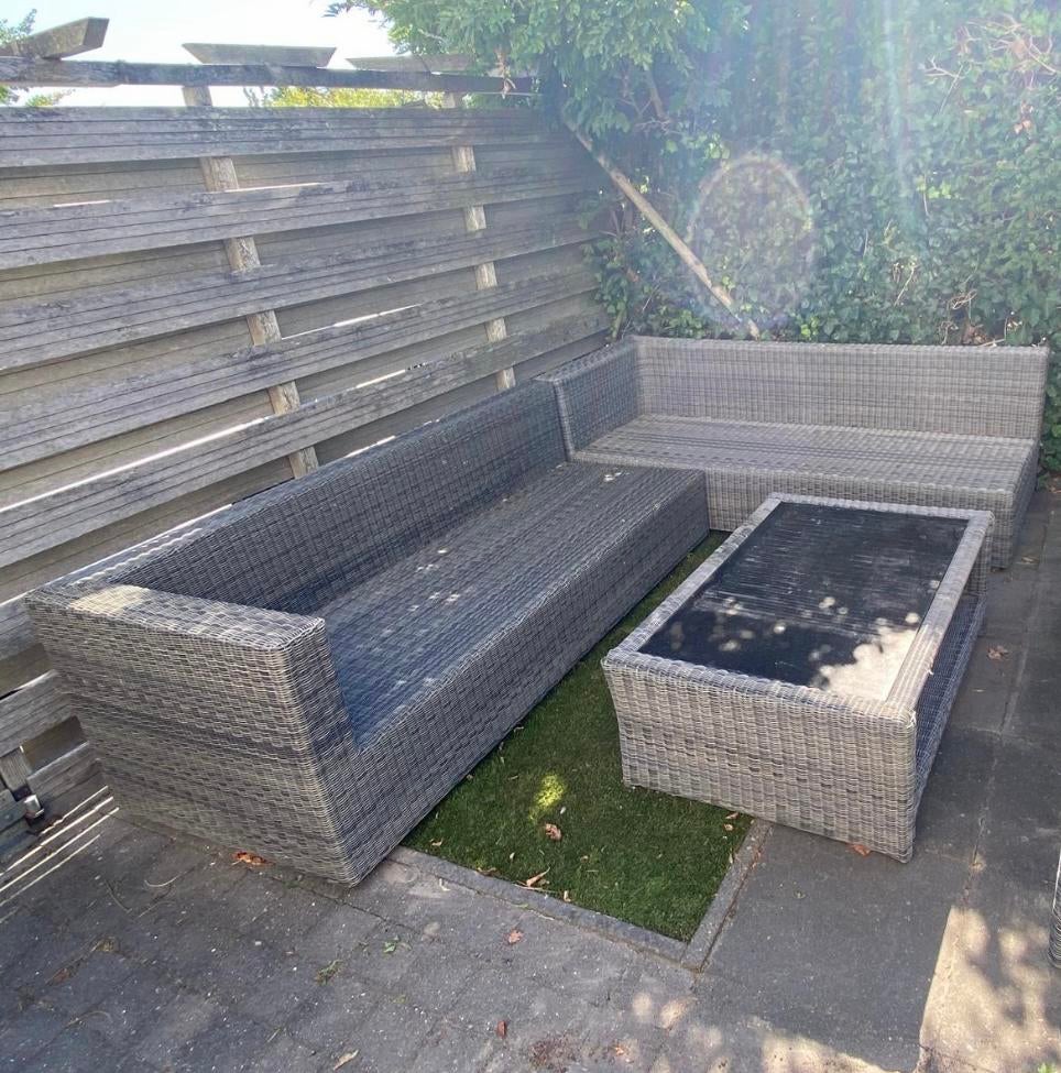 Bellagio loungeset zonder kussen hele goede kwaliteit Wicker, Ophalen, Zo goed als nieuw, Loungeset, Wicker