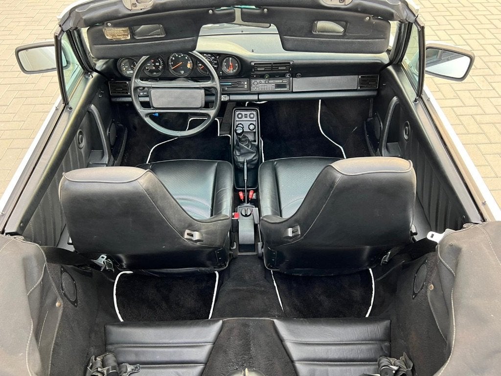 Porsche 911 Carrera 3.2 1986 - Cabriolet - Grandprix wit, foto 9