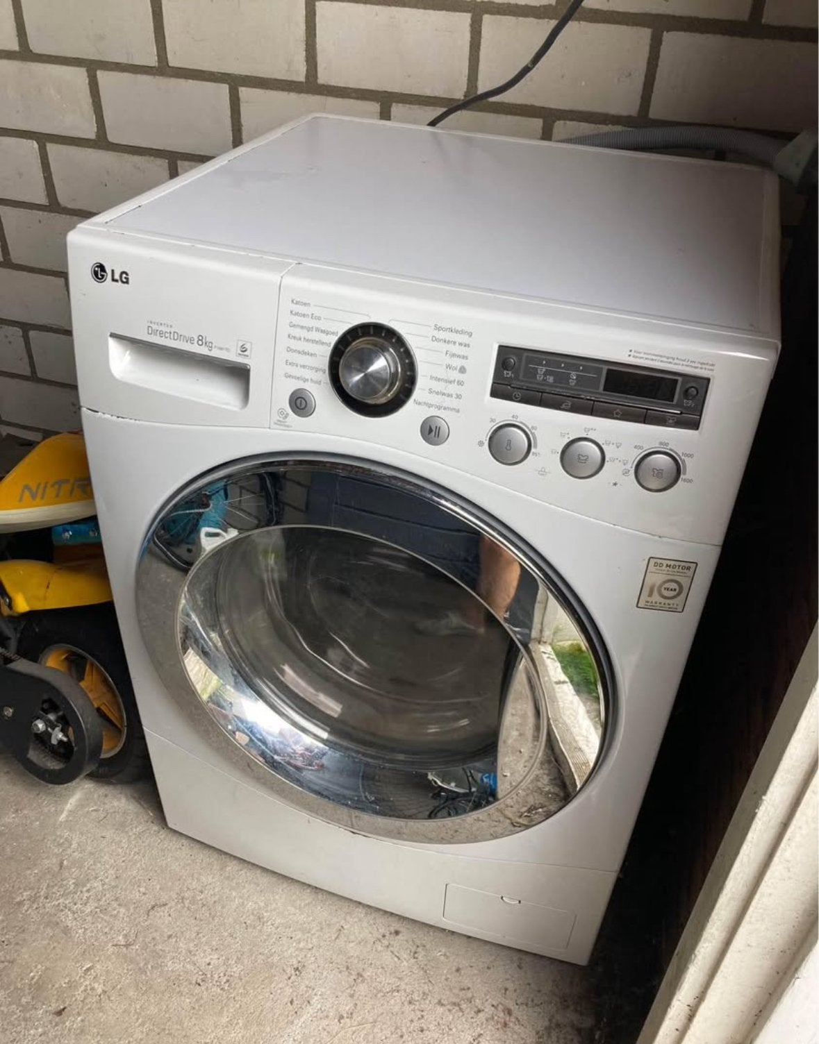 LG DirectDrive 8kg Wasmachine - Zo goed als nieuw, Witgoed en Apparatuur, Ophalen, 1200 tot 1600 toeren, 8 tot 10 kg, Zo goed als nieuw