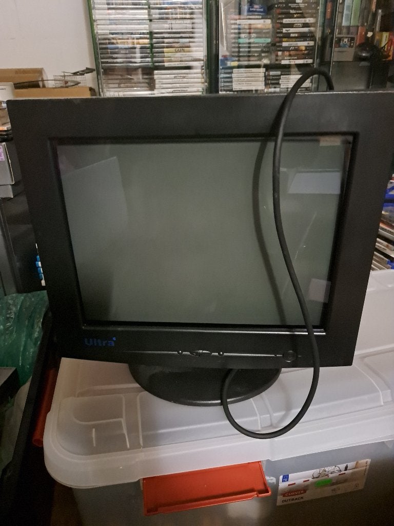 16' Ultra black CRT monitor, Ophalen of Verzenden