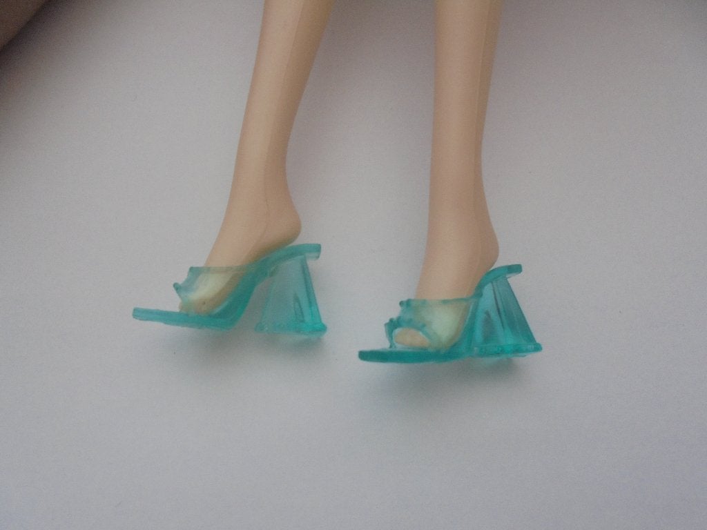 barbie slippers doorzichtig blauw nieuw, Verzenden, Nieuw, Barbie