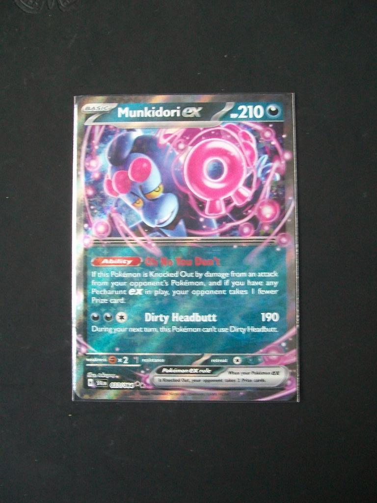 9287: Nieuwe Pokemon Kaart MUNKIDORI EX HP 210 (037/064), Verzenden, Nieuw, Losse kaart