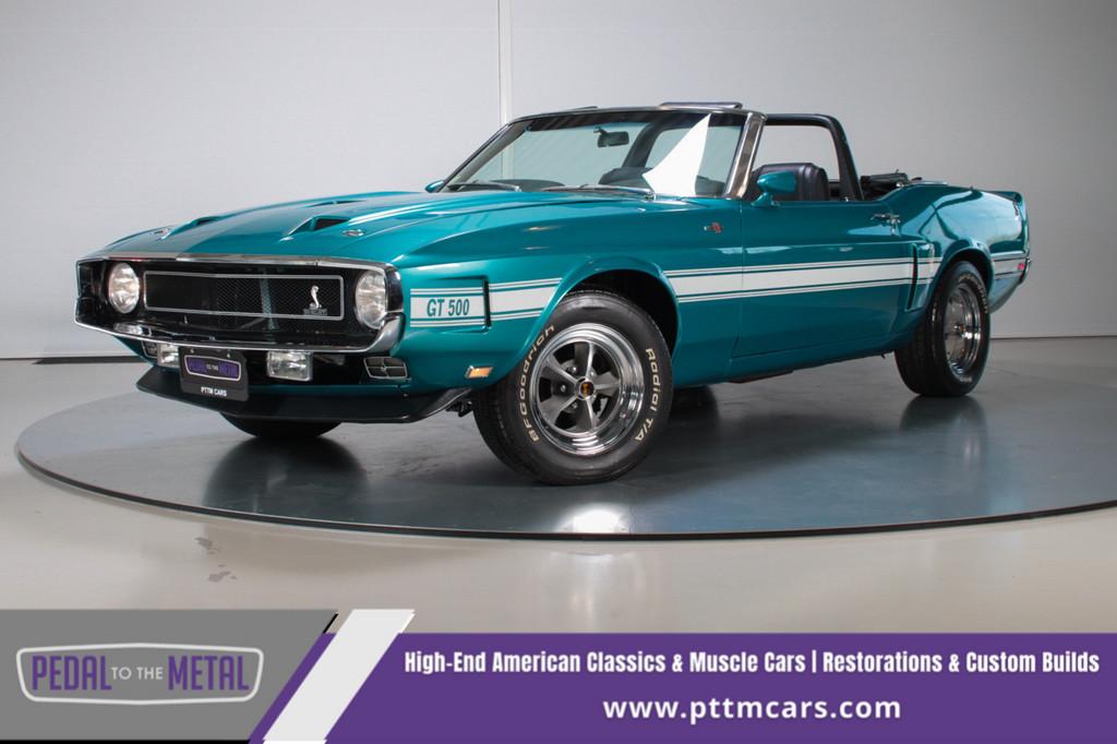 1970 Shelby GT500 Convertible, Auto's, Ford Usa, Bedrijf, Te koop, Overige modellen, Open dak, Benzine, Cabriolet, Automaat, Blauw
