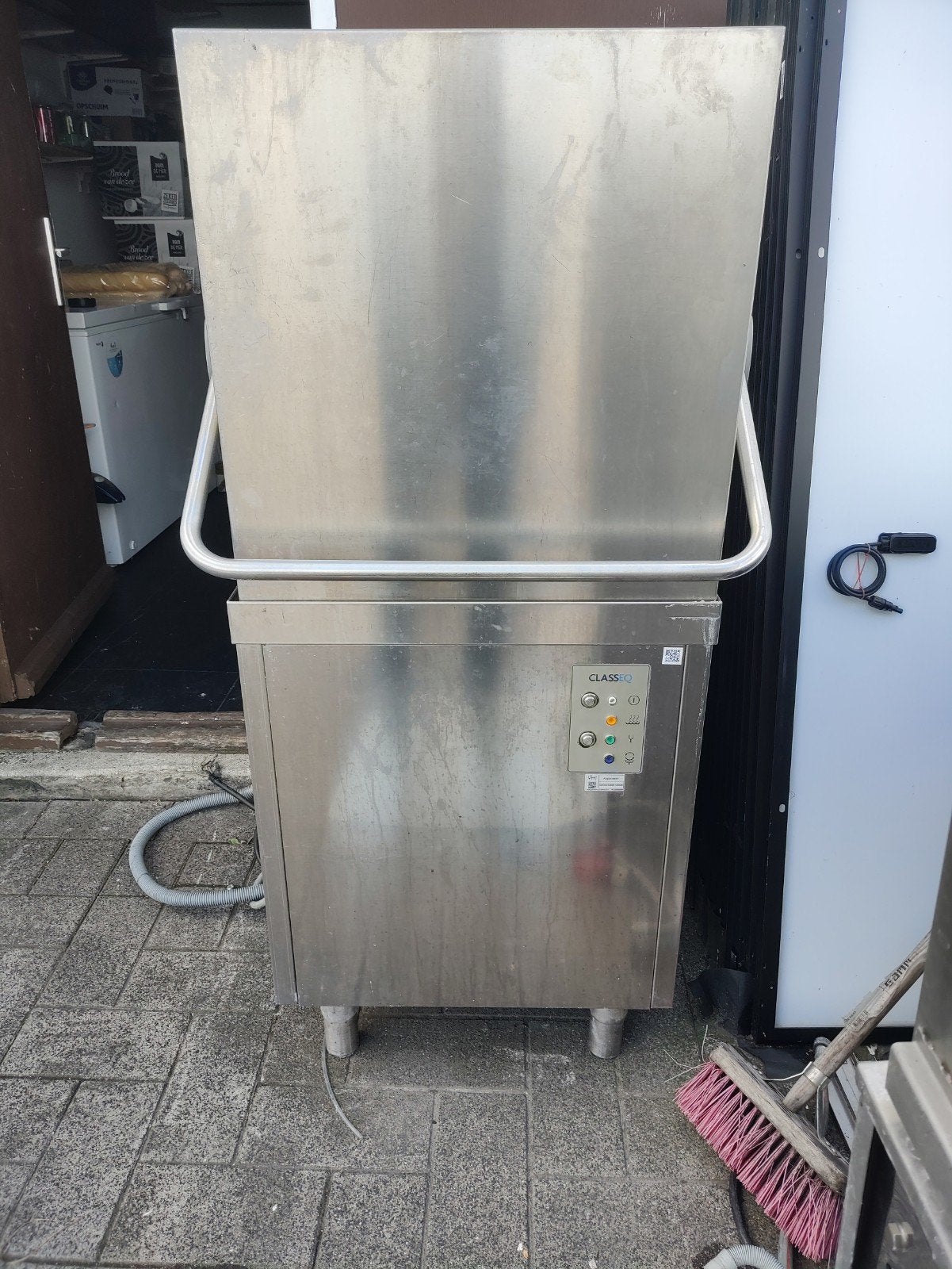Professionele CLASSEQ H857/DETTE doorschuif vaatwasser, Ophalen, Gebruikt, 60 cm of meer, Kort programma