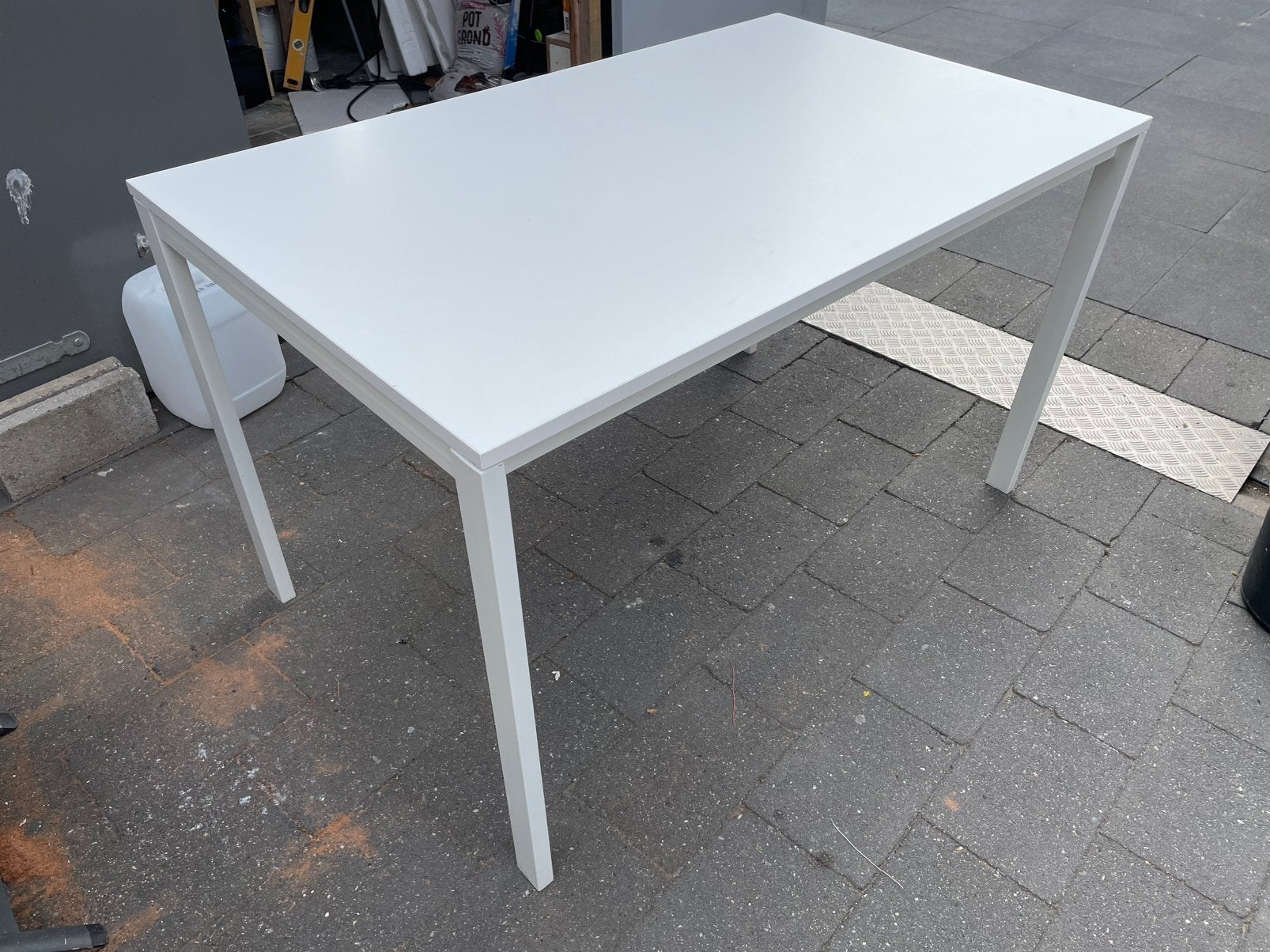 Solide tafel 125x75cm, Huis en Inrichting, Tafels | Eettafels, Gebruikt, 100 tot 150 cm, 50 tot 100 cm, Modern