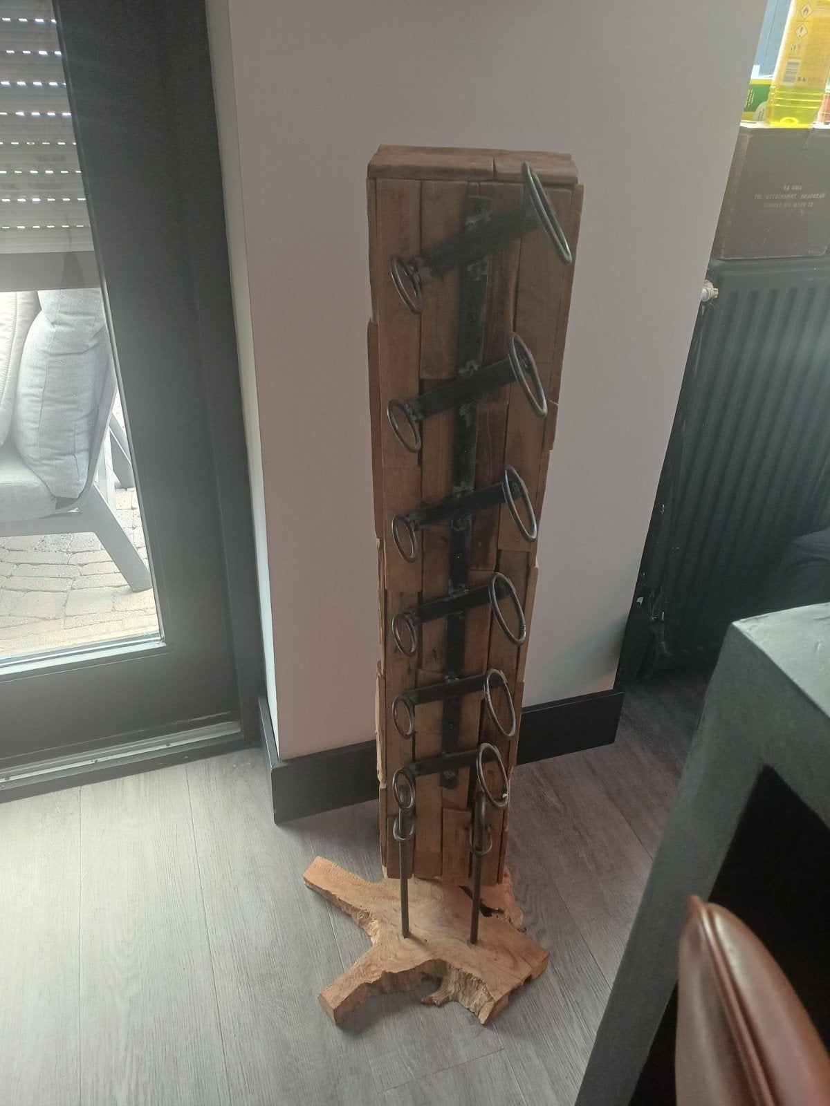 Mooi houten wijnrek, Ophalen, Gebruikt, Hout, 5 tot 15 flessen