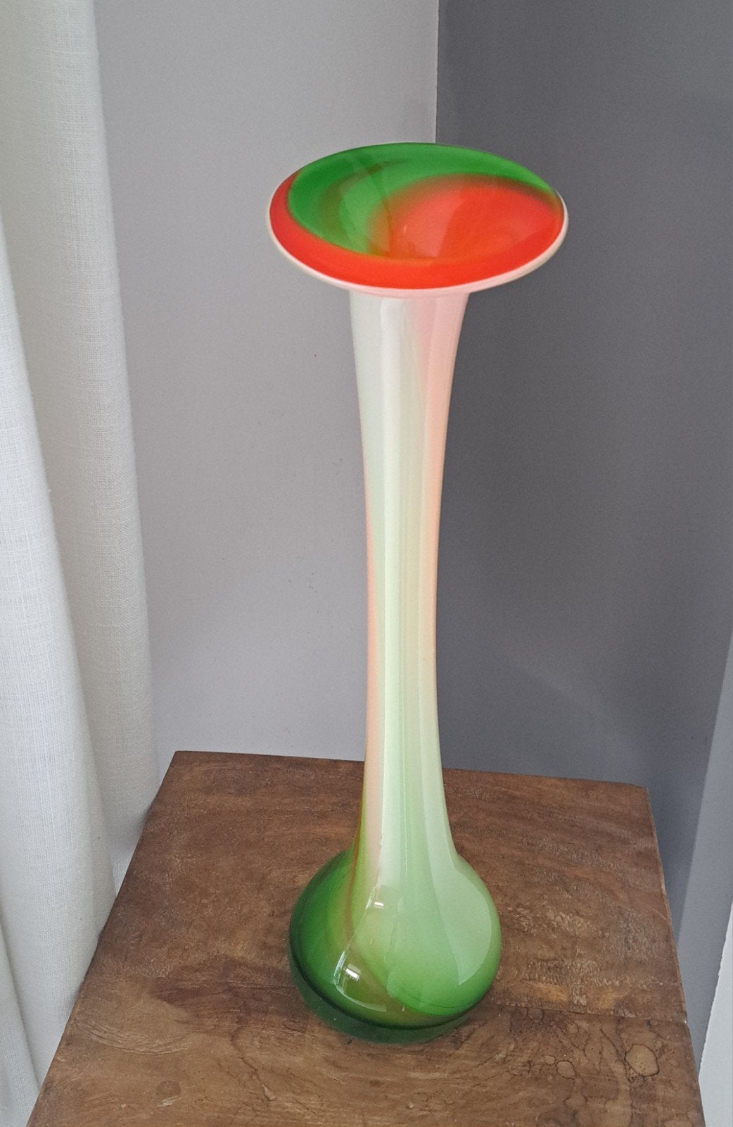 Mooie Calla Lily Murano Design Vaas, Italy - hoogte 40 cm, Ophalen of Verzenden