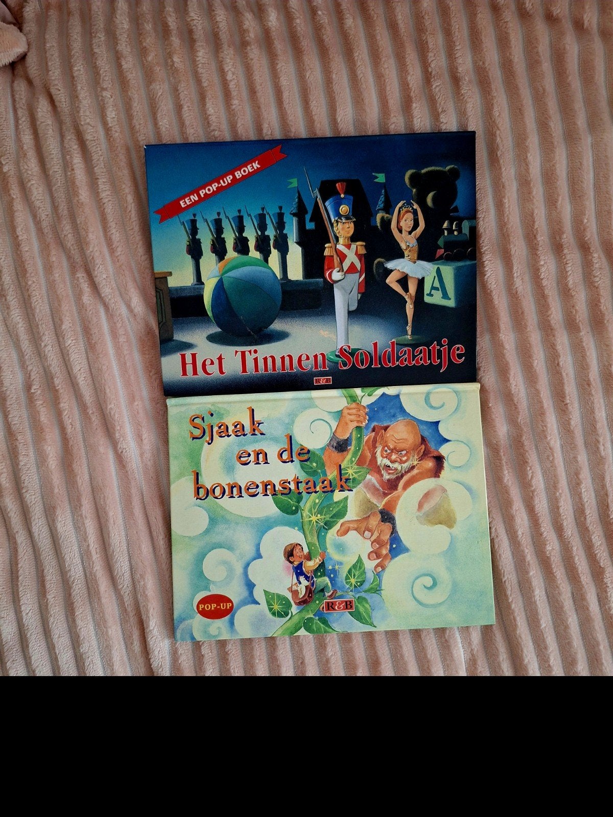 Vintage Pop-up Boeken: Het Tinnen Soldaatje & Sjaa, Uitklapboek, Jongen of Meisje, Ophalen of Verzenden, Zo goed als nieuw