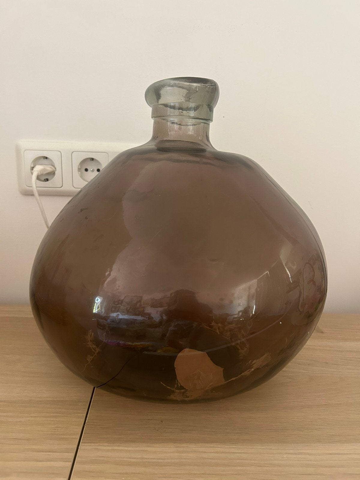 Large Glass Vase, Ophalen, Zo goed als nieuw