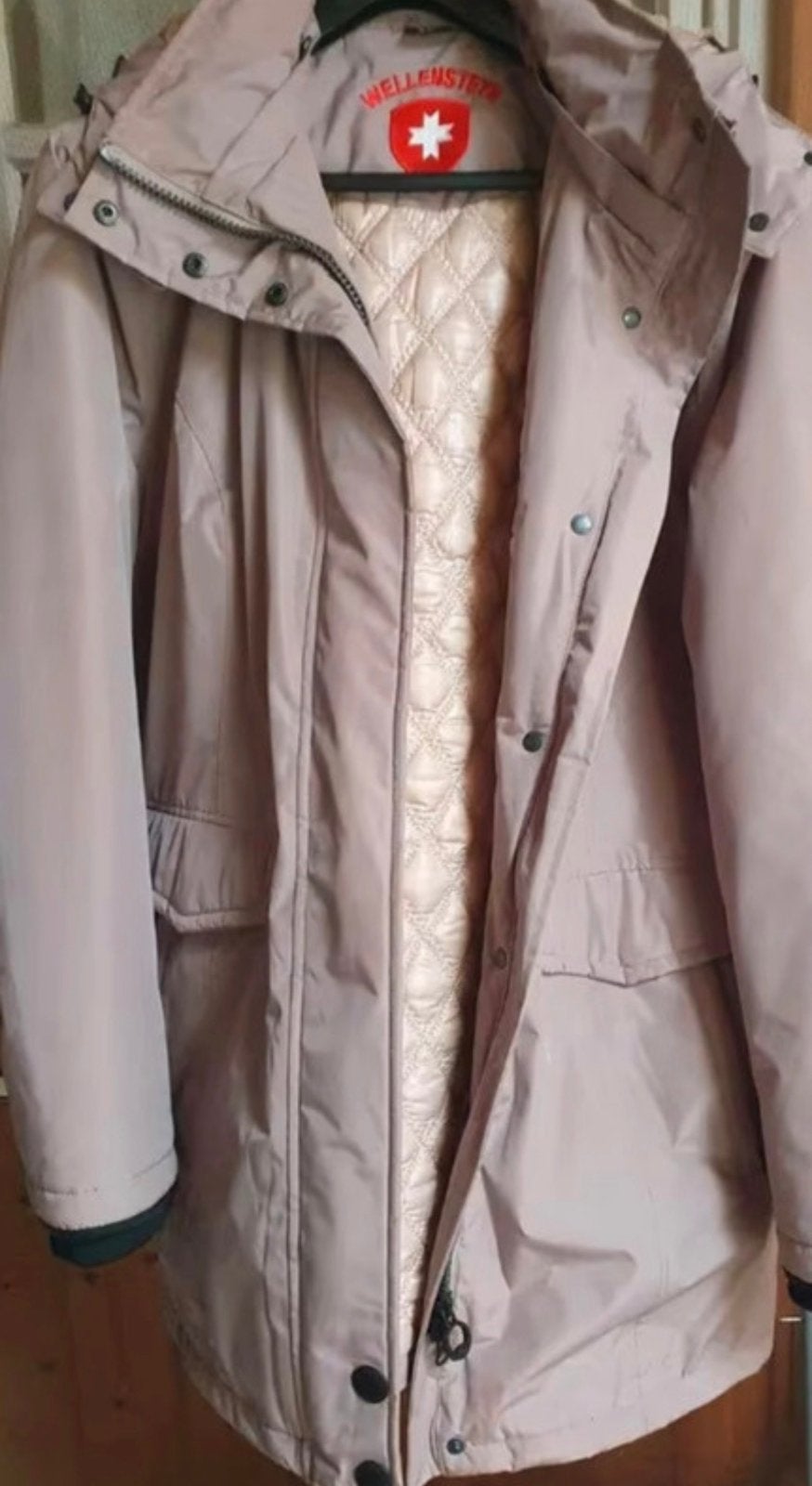Wellensteyn Luxe Dames jas / Parka – Maat L / 40 (TOPSTAAT), Ophalen of Verzenden, Zo goed als nieuw, Maat 42/44 (L), Grijs
