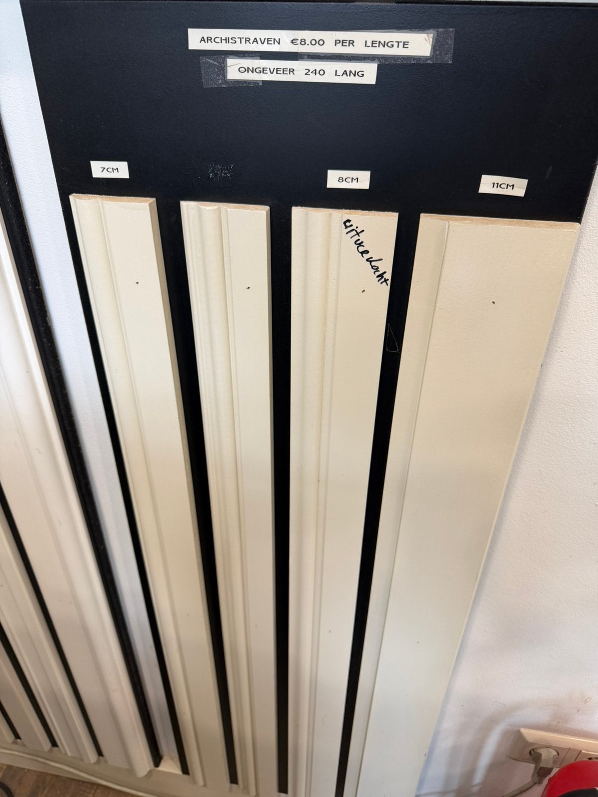 deurlijsten/architraven opruiming, Ophalen, 120 cm of meer, Nieuw, Buitendeur