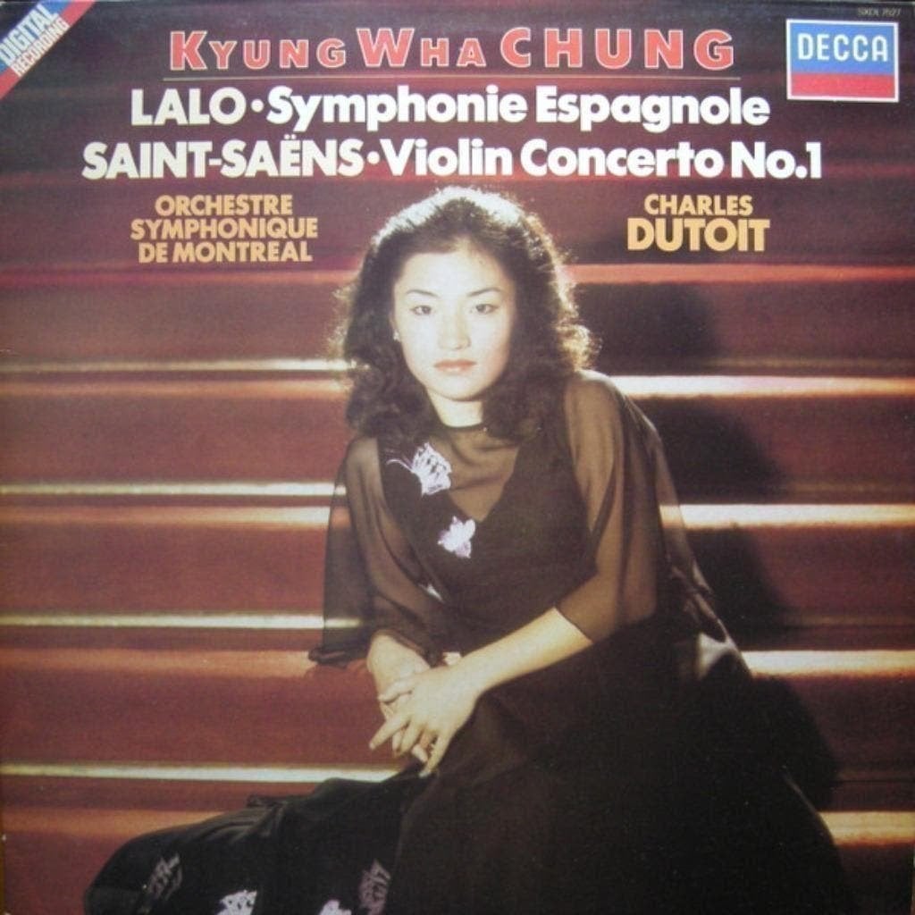 Kyung Wha Chung Lalo Saint-Saens  Violin Concerto SXDL 7527, Kamermuziek, Ophalen of Verzenden, Zo goed als nieuw, 12 inch