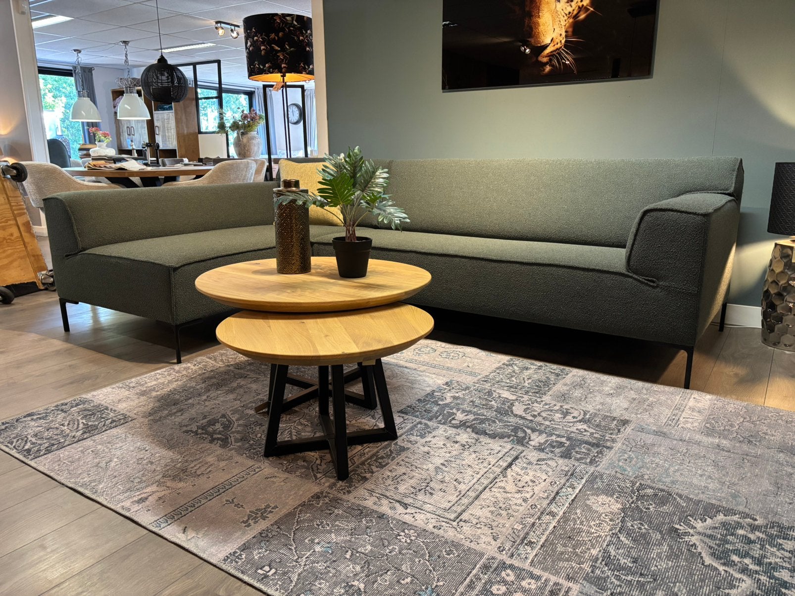 Design on stock Bloq ploegstof Monza, Huis en Inrichting, Banken | Bankstellen, 250 tot 300 cm, Verzenden, Hoekbank, 75 tot 100 cm