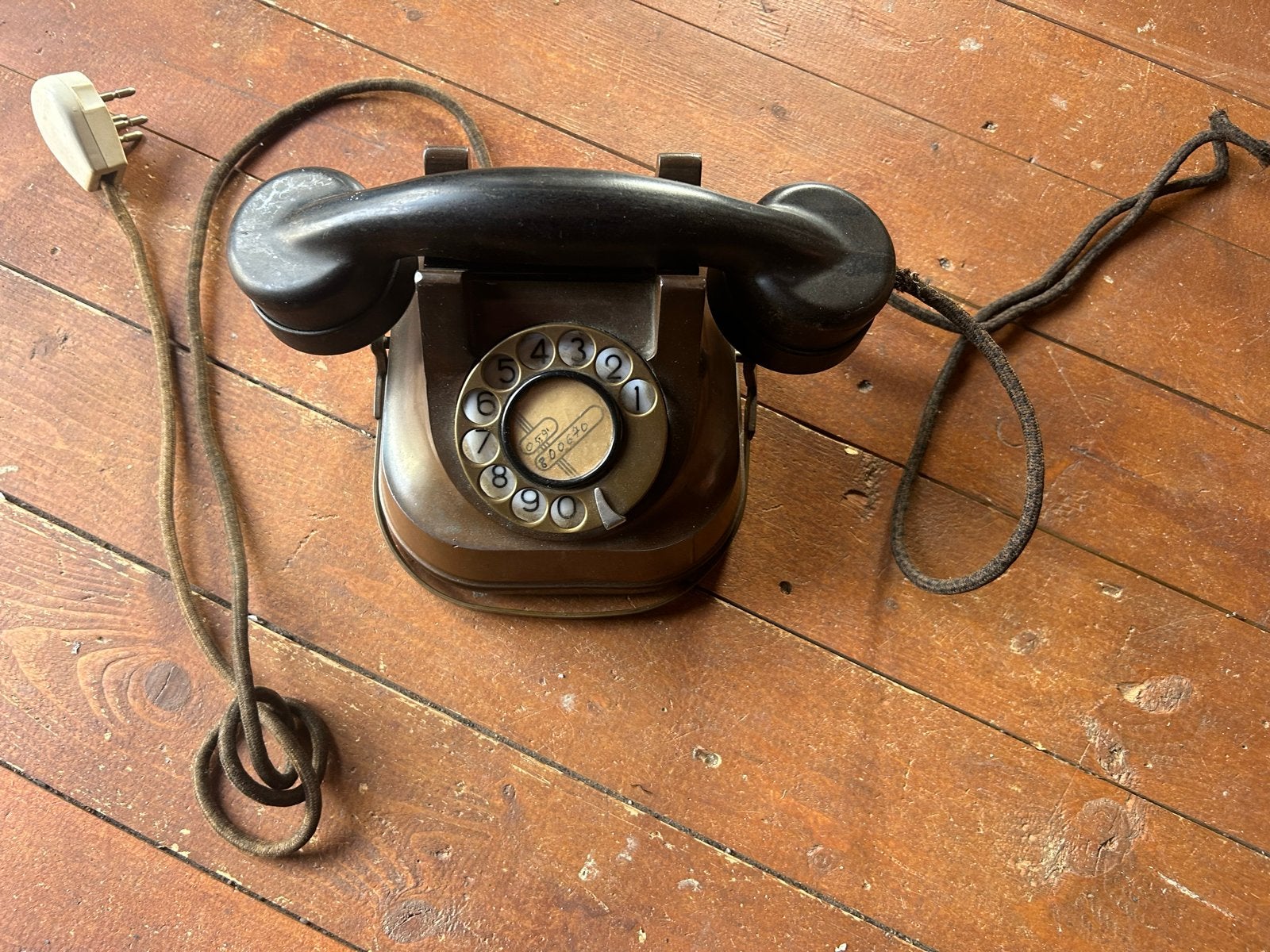Vintage Bakelieten Telefoon met Draaischijf, Ophalen of Verzenden
