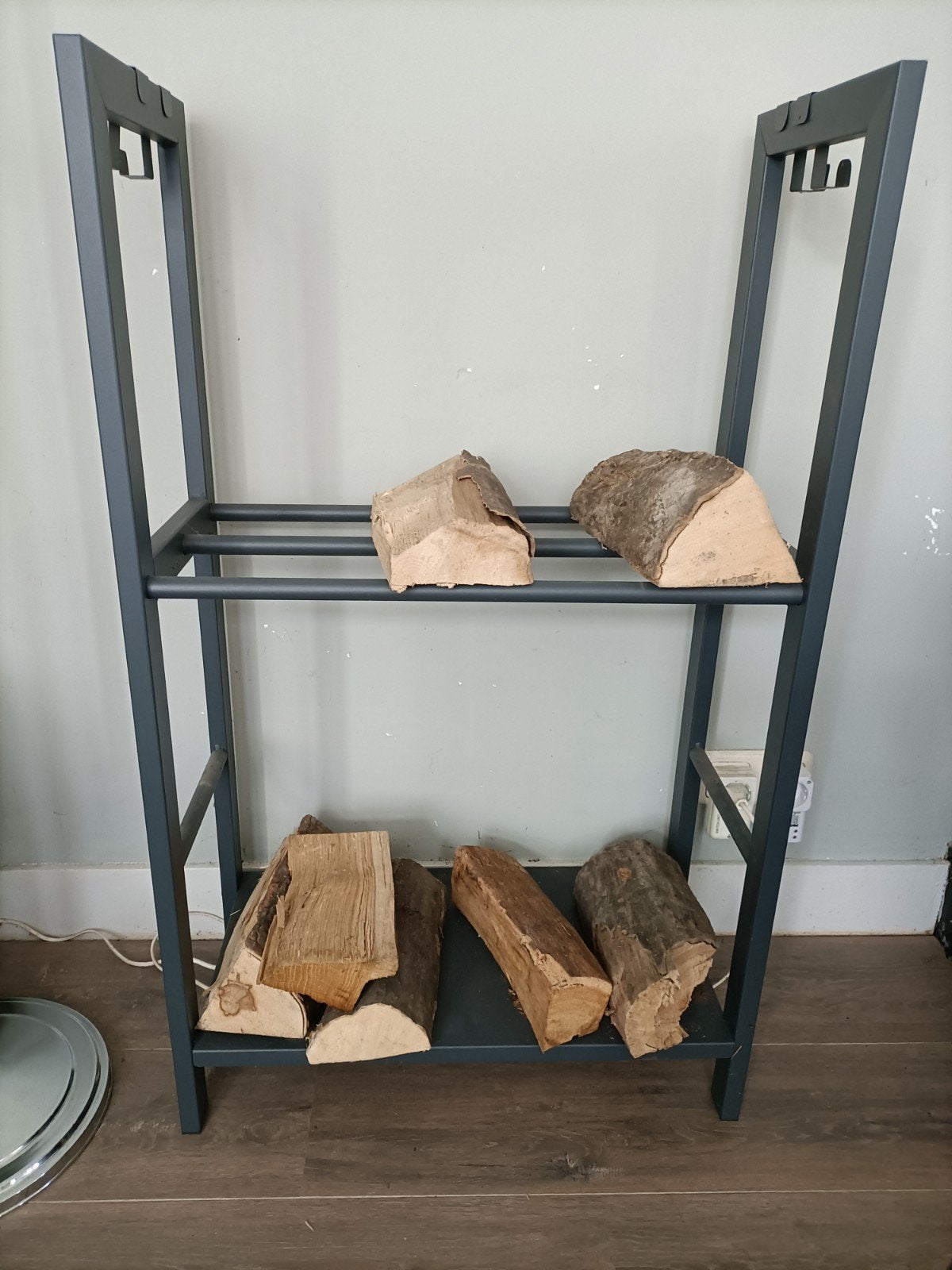 haardhout rek, Huis en Inrichting, Haarden, Ophalen, Zo goed als nieuw