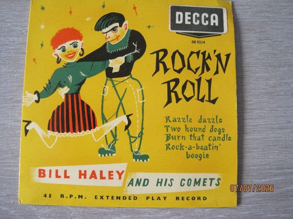 Bill Haley and his Comets  -  Rock 'n' Roll, Verzenden, Overige genres, 7 inch, Fotohoes