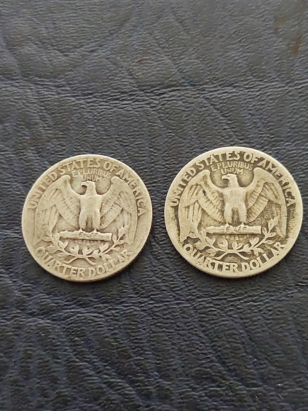 Quarter Dollar 1937 en 1944, Ophalen of Verzenden, Overige landen