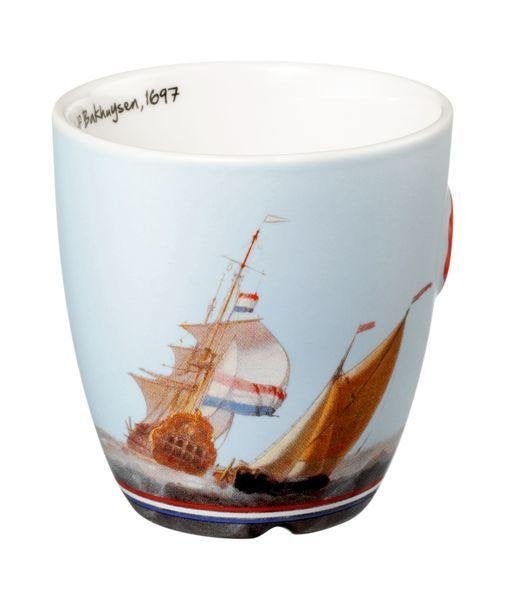 7 Mokken Douwe Egberts oude meesters, Melkm,Parel,Zeilboot, Verzenden, Nieuw, Overige stijlen, Kop(pen) en/of Schotel(s)