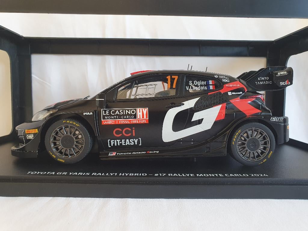 Toyota GR Yaris Hybrid Monte Carlo Rally 2024 Ixo 1:18, Hobby en Vrije tijd, Modelauto's | 1:18, Ophalen of Verzenden, Nieuw, Auto