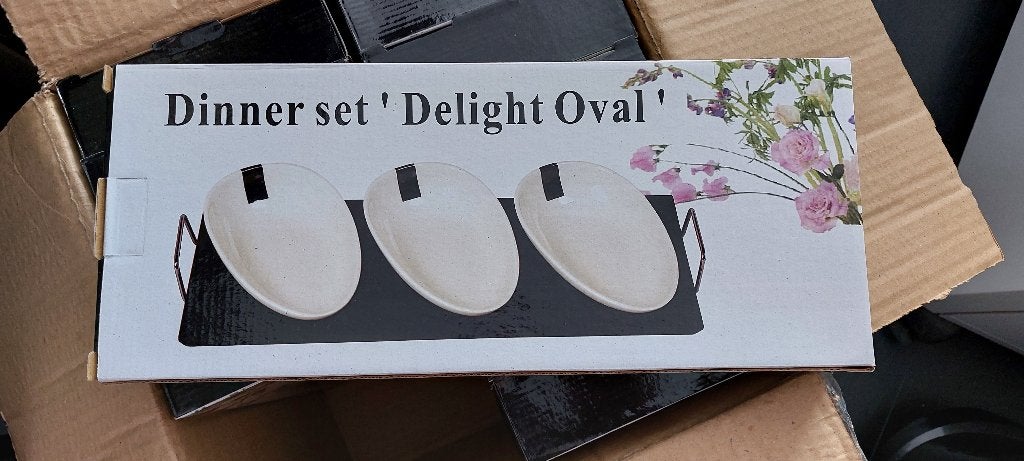tapas snack hapjes sushi sets, 2 varianten, nieuw in doos, Nieuw, Ophalen of Verzenden, Modern, Porselein
