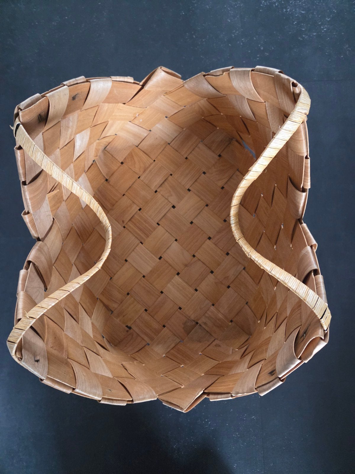 Gebruikte houten mand, Ophalen of Verzenden, Gebruikt, Hout, Mand