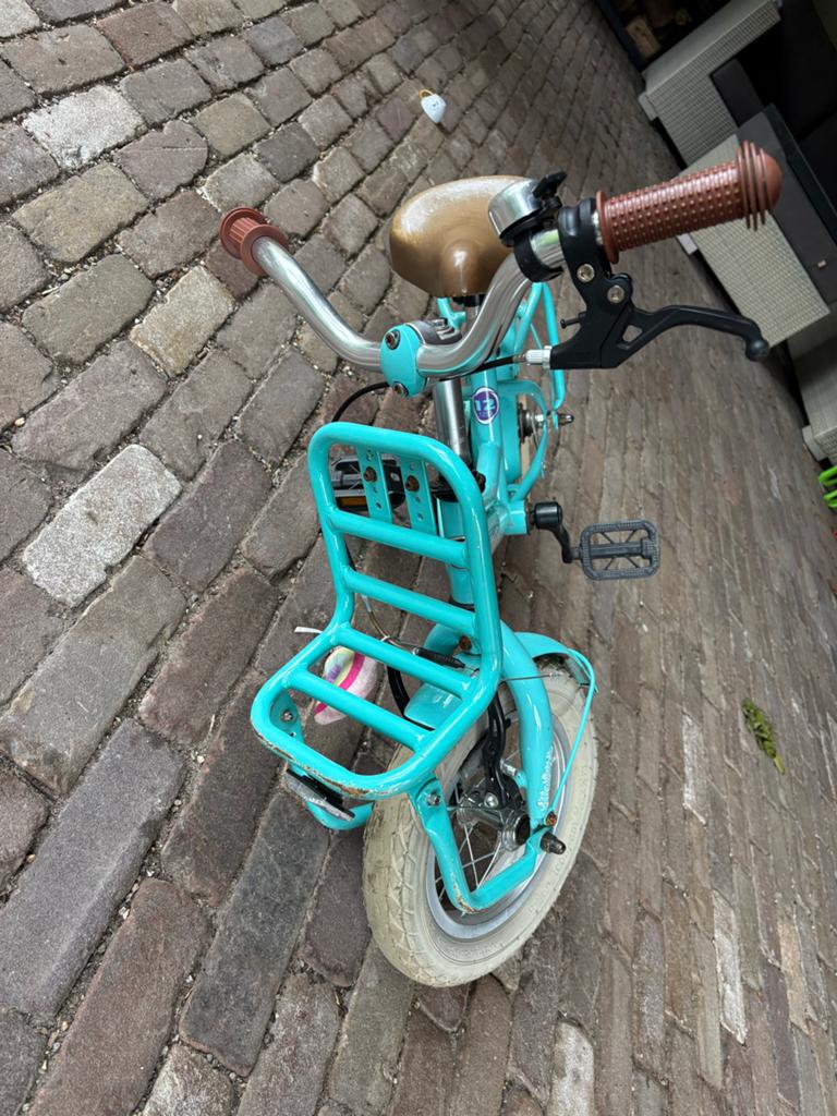 Kinderfiets Cooper 12 inch - Zo goed als nieuw, Fietsen en Brommers, Fietsen | Kinderfietsjes, Ophalen, Gebruikt, Schijfrem, Minder dan 16 inch