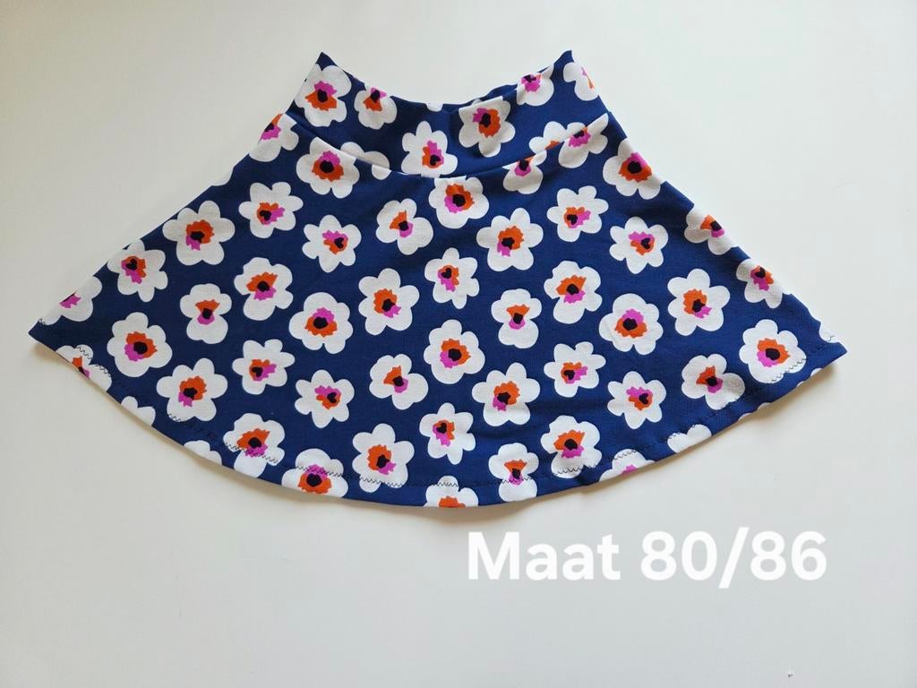 Handgemaakt zwierig rokje, Kinderen en Baby's, Babykleding | Maat 80, Ophalen of Verzenden, Nieuw, Meisje, Jurkje of Rokje