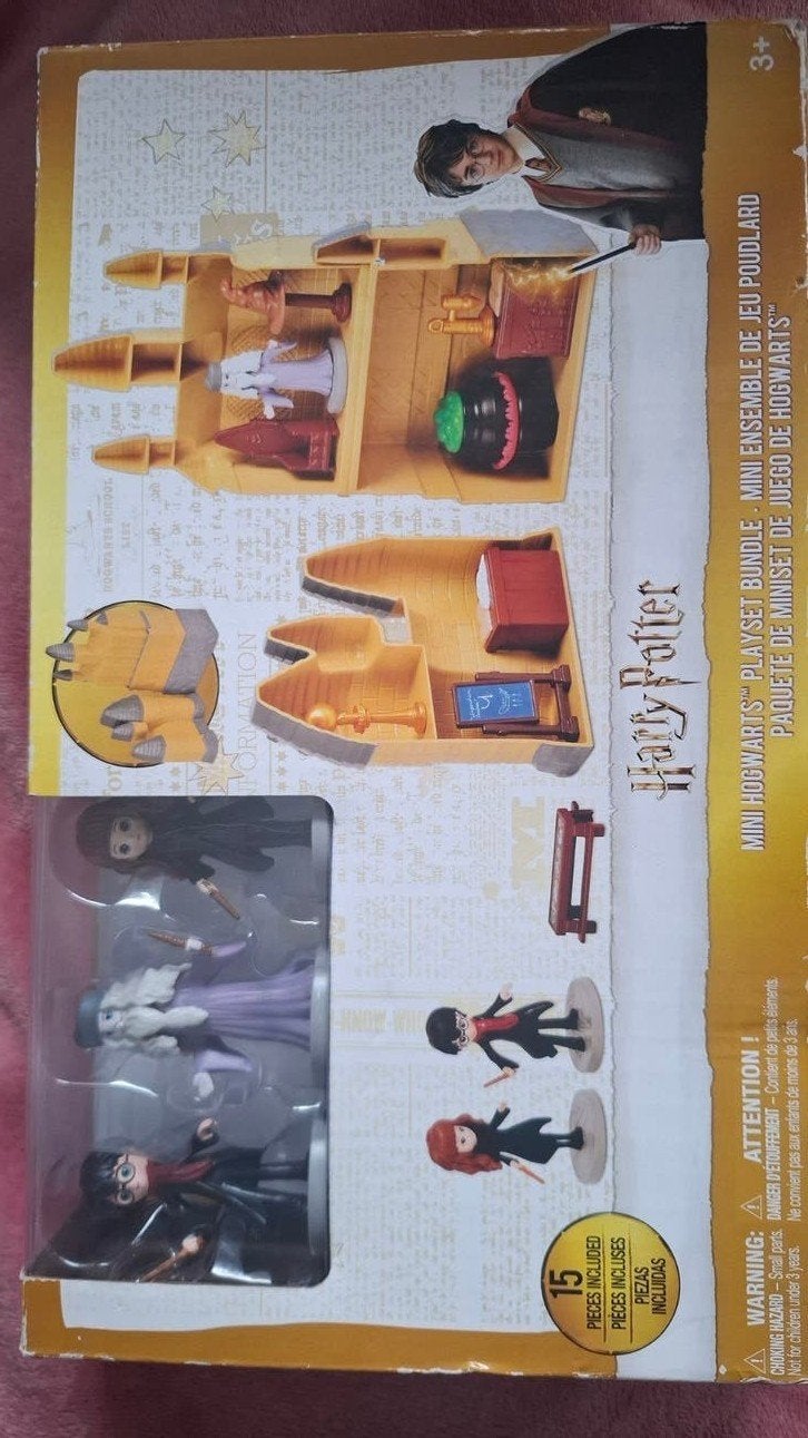 Harry Potter Mini Zweinstein Speelset met 15 Accessoires, Ophalen of Verzenden, Nieuw, Jongen of Meisje