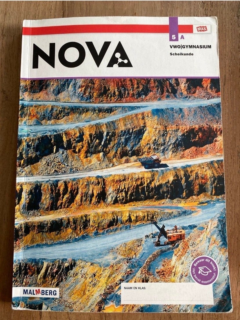 NOVA Scheikunde 5A VWO/Gymnasium Malmberg, Ophalen of Verzenden, Zo goed als nieuw, VWO, Scheikunde
