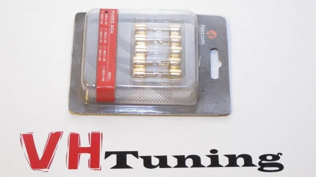 Necom NE21.20 5x AGU fuses audio Glaszekeringen 20A, Auto diversen, Ophalen of Verzenden, Nieuw