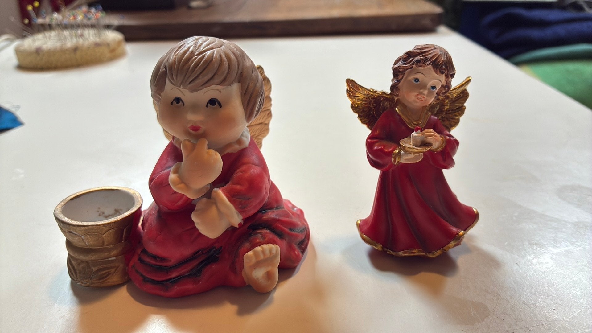 2 kleinere engeltjes, Ophalen of Verzenden, Zo goed als nieuw