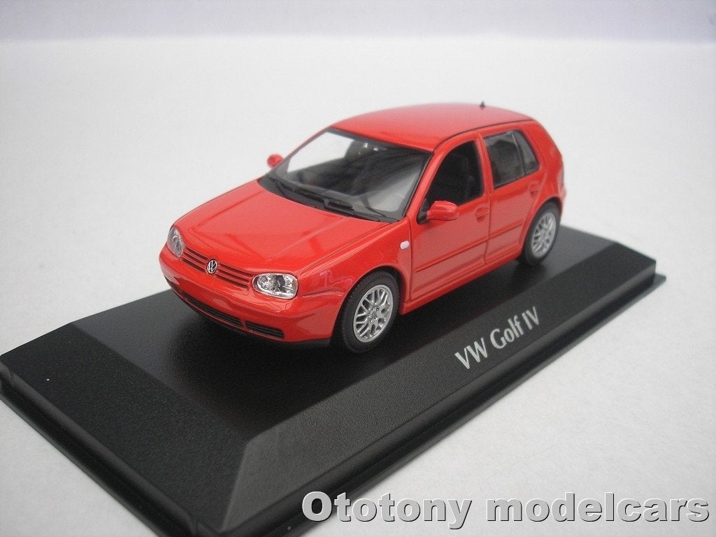 VW Volkswagen Golf IV GTI 1999 Rood 1/43 Maxichamps, Hobby en Vrije tijd, Modelauto's | 1:43, Ophalen of Verzenden, Nieuw, Auto
