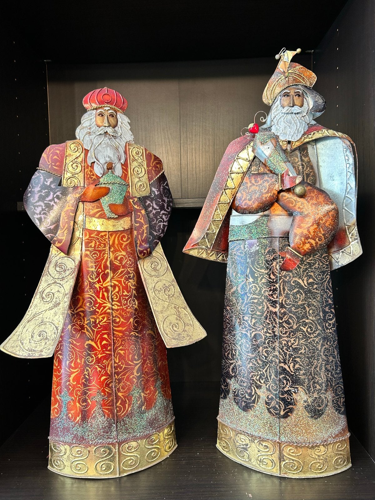 Kerststal figuren set - 5 stuks uniek!, Antiek en Kunst, Antiek | Religie, Ophalen