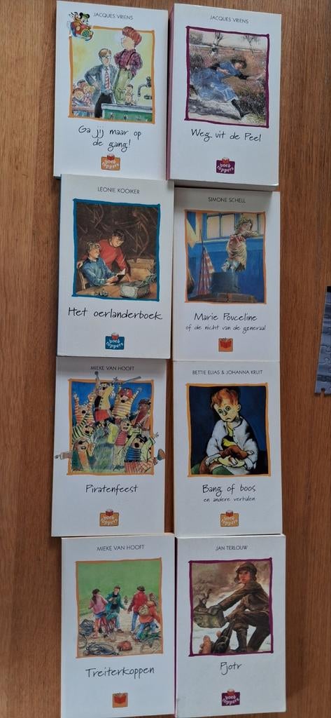 Boektoppers collectie: 8 jeugdboeken, Boeken, Ophalen of Verzenden, Gelezen, Fictie algemeen