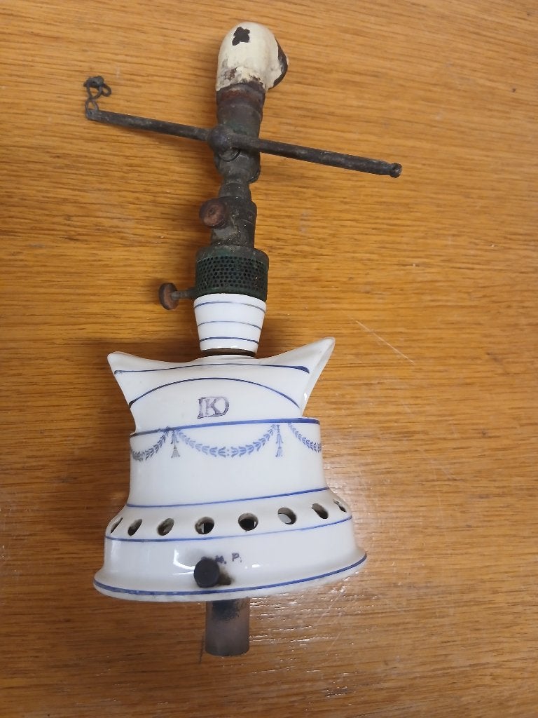Gaslamp onderdeel - merk KD - Duitsland, Antiek en Kunst, Verzenden