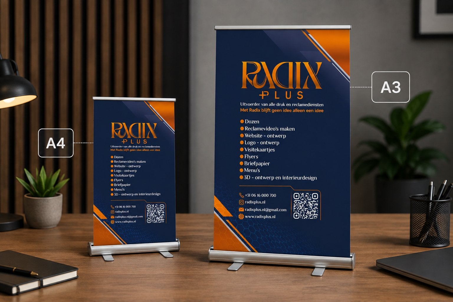 Roll up banner, Ophalen