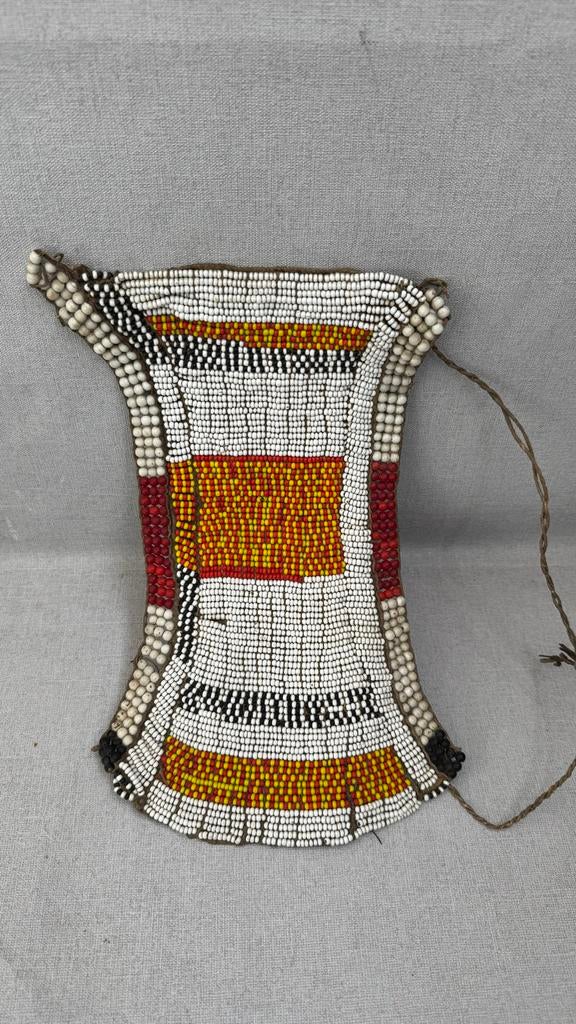 Antieke Afrikaanse Kralenborstplaat - Zulu/Ndebele, Ophalen of Verzenden