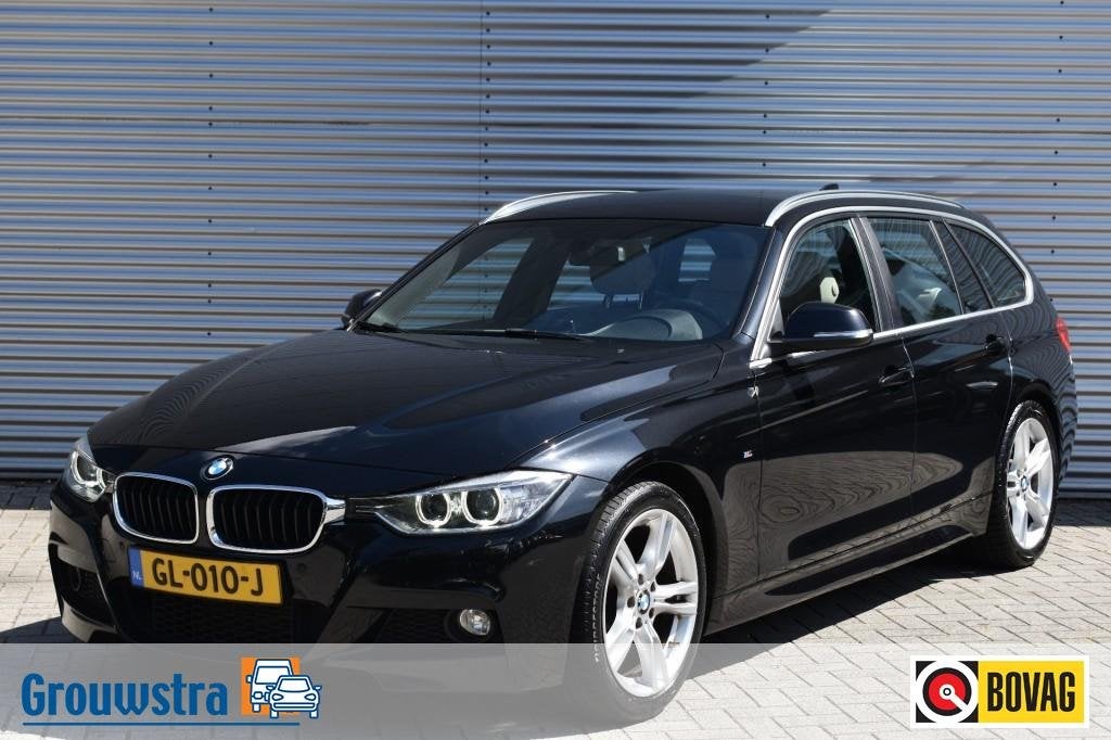Bmw 3-SERIE 316I M SPORT HIGH EXECUTIVE / LEDER / 18 INCH, 4 cilinders, Startonderbreker, Zwart, Origineel Nederlands