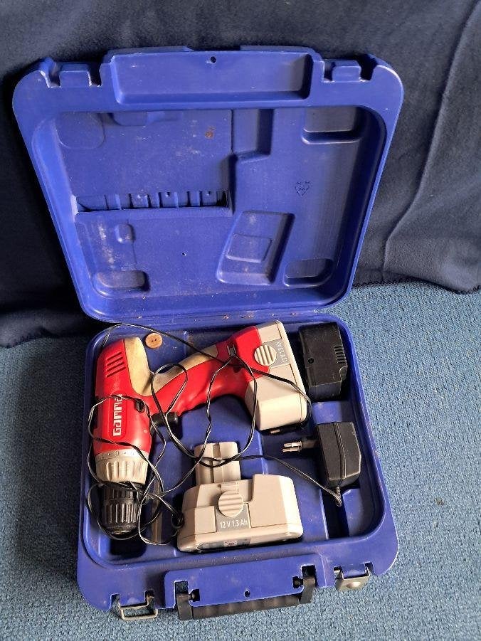 accu  schroef/boormachine Gamma 12 v incl koffer, Ophalen, Gebruikt, Boormachine