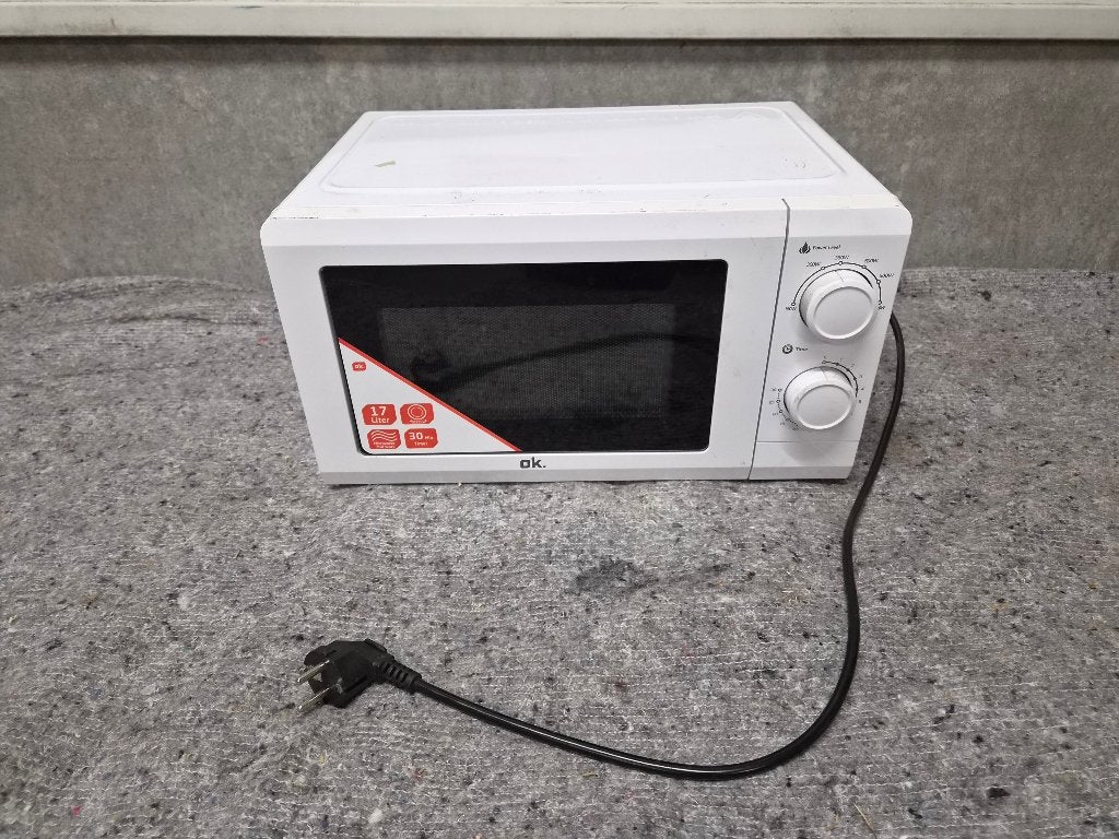 Witte magnetron / microwave wit, Gebruikt, Ophalen of Verzenden, Magnetron, Draaiplateau