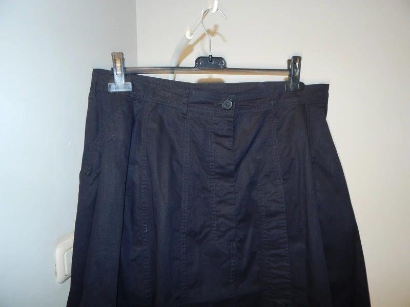 Rundholz zwarte rok uitlopend bol vallend kruis knoopjes L, Verzenden, Zwart, Maat 42/44 (L), Rundholz