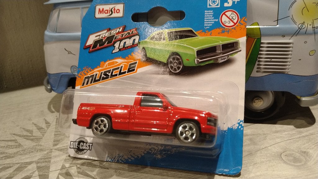 Maisto Fresh Metal 100 Muscle Chevrolet 454 SS Red 1:64, Ophalen of Verzenden, Nieuw, Auto