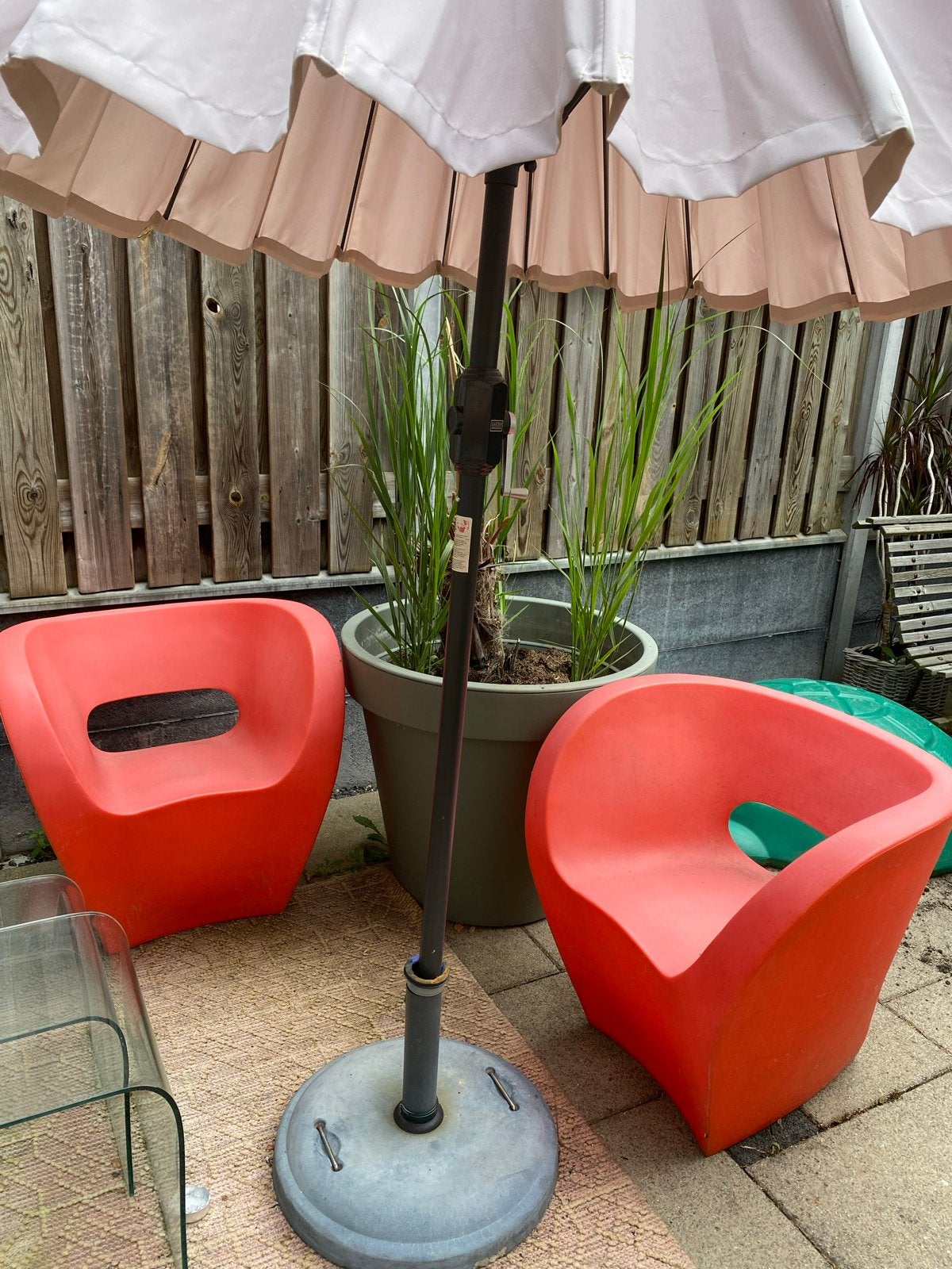 2x Moroso Little Albert tuinfauteuil - Ron Arad design, Ophalen, Gebruikt, Kunststof
