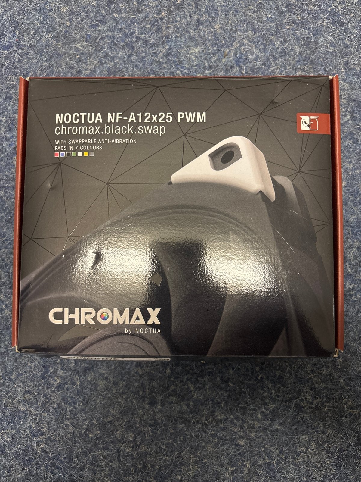 Noctua NF-A12x25 PWM chromax.black.swap ventilator, Computers en Software, Ophalen of Verzenden, Nieuw, Luchtkoeling