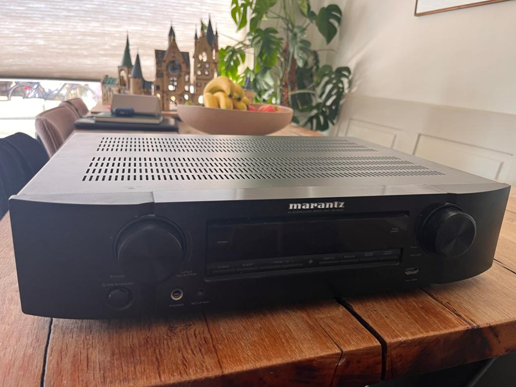 Marantz NR1403 Slimline AV Receiver - Receiver 5.1, Zo goed als nieuw, Minder dan 60 watt, Ophalen, Marantz