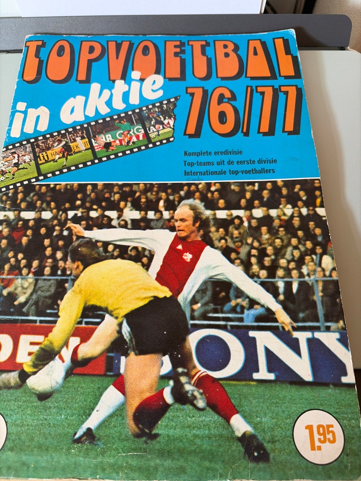 Topvoetbal in Aktie 76/77 Stickerboek -incompleet, Ophalen, Gebruikt, Overige binnenlandse clubs, Boek of Tijdschrift