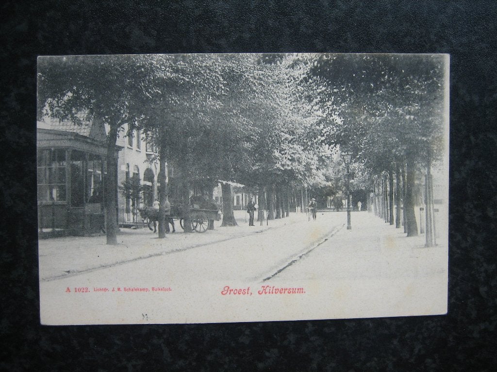 HILVERSUM Groest schalekamp 1906, Ophalen of Verzenden, Voor 1920, Noord-Holland
