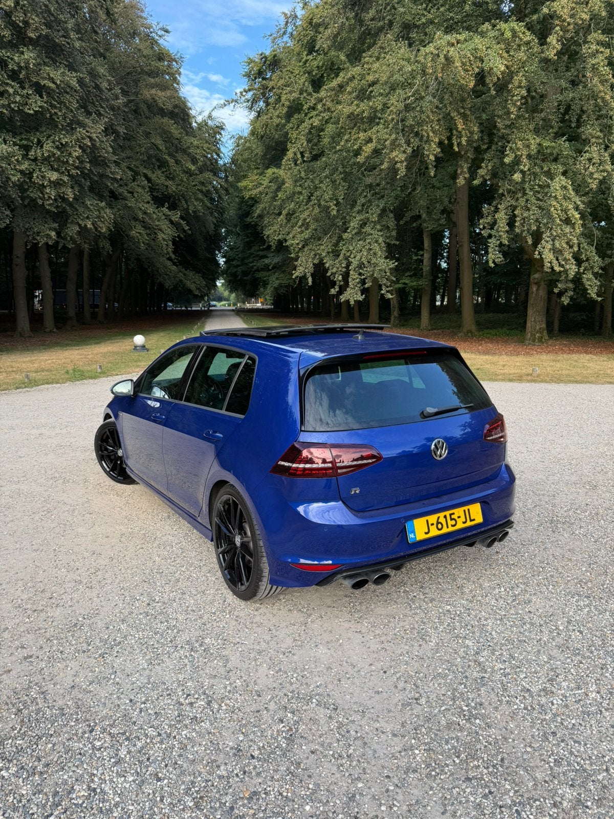 Volkswagen Golf 2.0 TSI R 4MOTION DSG 2014 pano lapiz blue, Auto's, Automaat, 4 cilinders, 1984 cc, Blauw