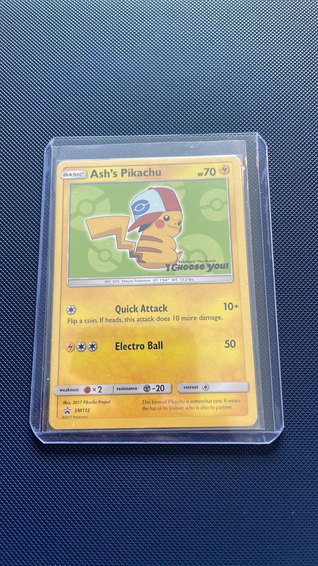Ash’s pikachu promo 112 pokemon movie, Ophalen of Verzenden, Zo goed als nieuw